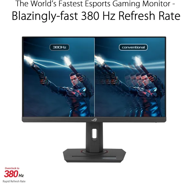 Монітор 24.5" ROG Strix XG259QNS 2xHDMI, DP, 2xUSB, Audio, IPS, 380Hz, 0.3ms, sRGB 110%, AdaptiveSync, Pivot, HDR400 Asus (90LM09M0-B01370) - Фото 10