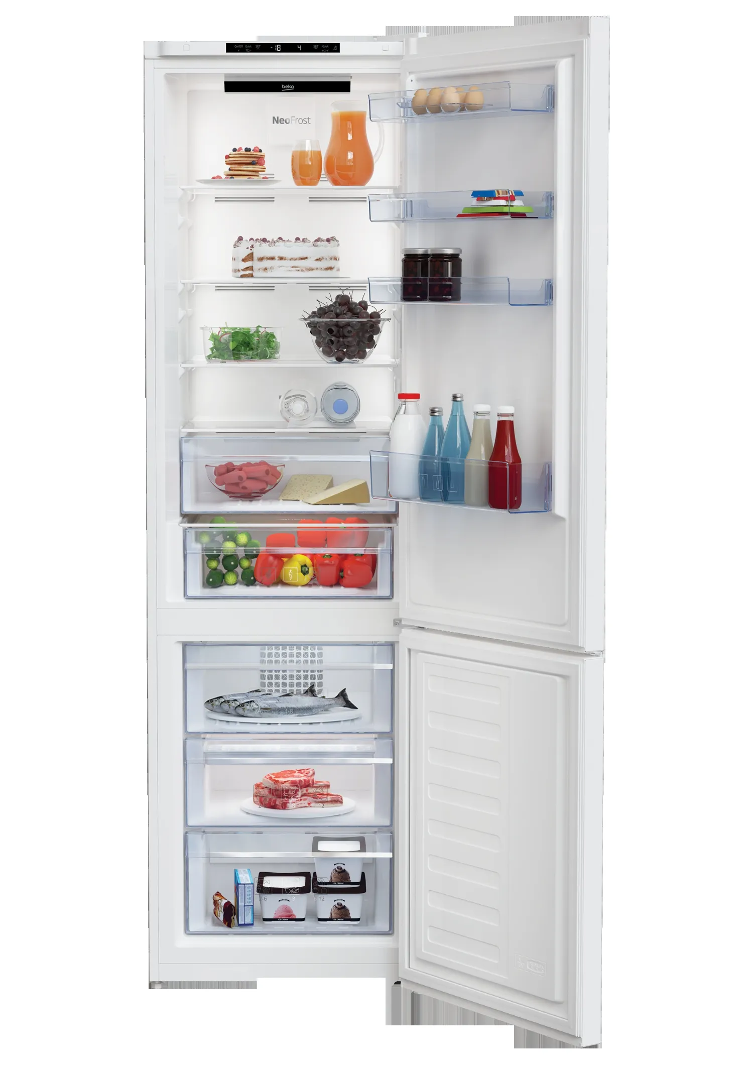 Холодильник RCNA406I30W Beko (RCNA406I30W) - Фото 2