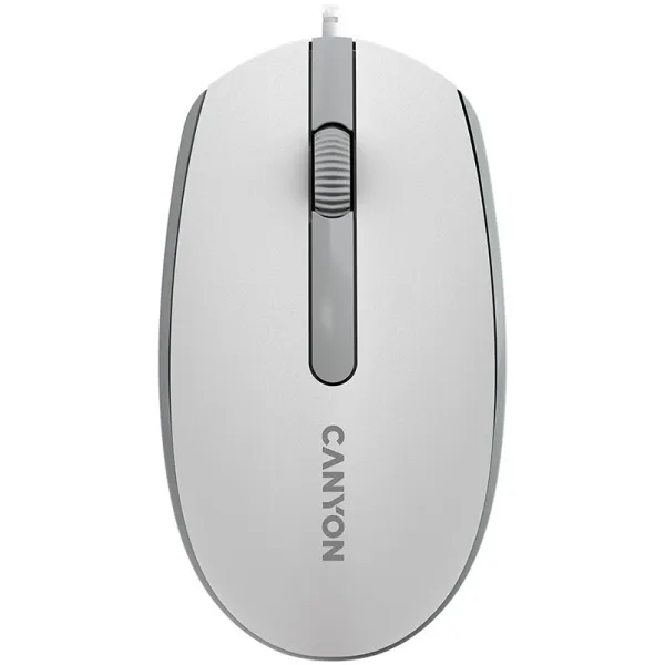 Мышь USB оптическая M-10 бело-серая Canyon (CNE-CMS10WG) - Фото 12