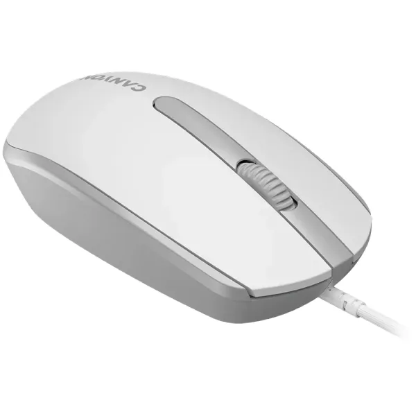 Мышь USB оптическая M-10 бело-серая Canyon (CNE-CMS10WG) - Фото 1