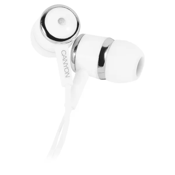 Наушники с микрофоном EPM-01 белые Canyon (CNE-CEPM01W) - Фото 12