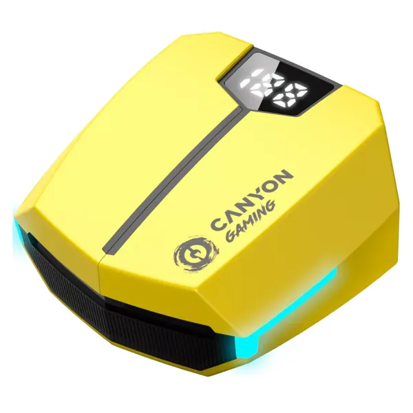 Наушники беспроводные игровые BT GTWS-2 желтые Canyon (CND-GTWS2Y) - Фото 3
