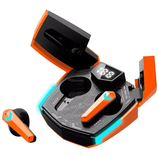 Наушники беспроводные игровые BT GTWS-2 оранжевые Canyon (CND-GTWS2O) - Фото 1