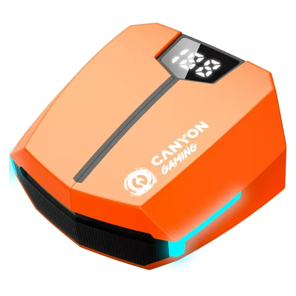 Наушники беспроводные игровые BT GTWS-2 оранжевые Canyon (CND-GTWS2O) - Фото 3