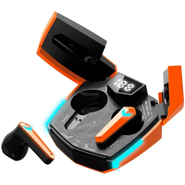 Наушники беспроводные игровые BT GTWS-2 оранжевые Canyon (CND-GTWS2O) - Фото 4