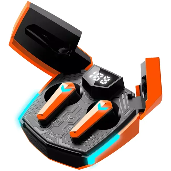 Наушники беспроводные игровые BT GTWS-2 оранжевые Canyon (CND-GTWS2O) - Фото 5