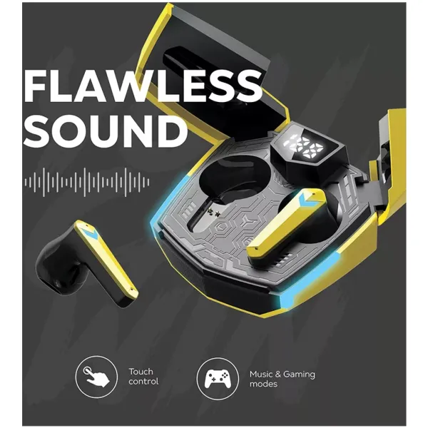 Наушники беспроводные игровые BT GTWS-2 оранжевые Canyon (CND-GTWS2O) - Фото 8