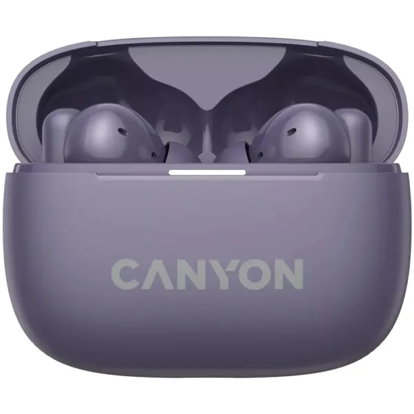 Наушники беспроводные OnGo BT TWS-10 фиолетовые Canyon (CNS-TWS10PL)