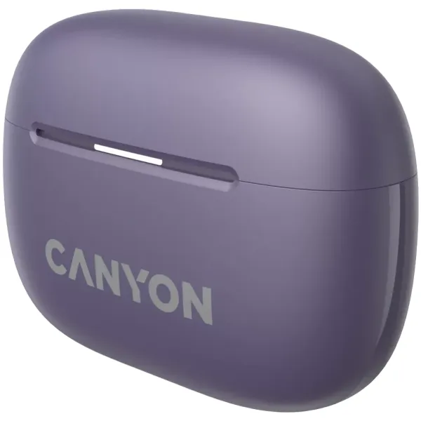 Наушники беспроводные OnGo BT TWS-10 фиолетовые Canyon (CNS-TWS10PL) - Фото 2