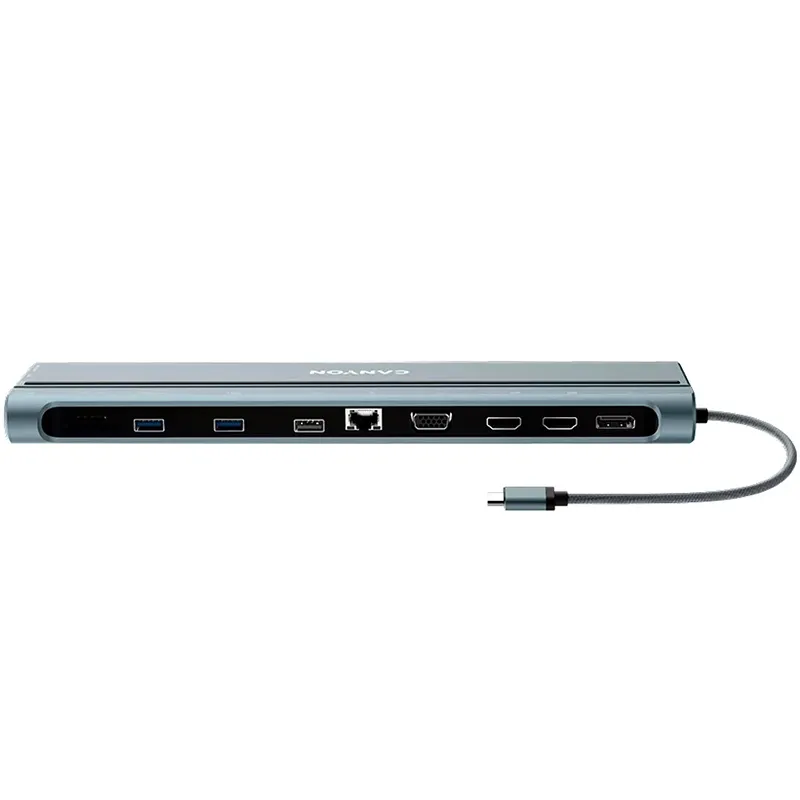Хаб 14-в-1 мультипорт USB Type-C DS-90 Canyon (CNS-HDS90) Хаб 14-в-1 мультипорт USB Type-C DS-90 Canyon (CNS-HDS90)