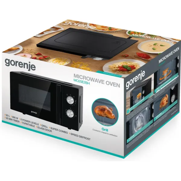 Печь микроволновая MO20E2BH Gorenje (MO20E2BH) - Фото 3