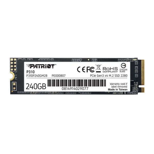 Накопитель SSD P310 240GB, M.2, PCIe 3.0 Patriot (P310P240GM28)