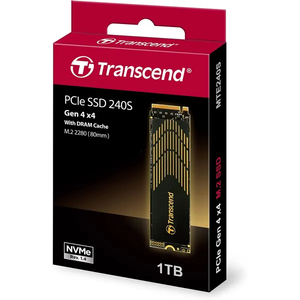Накопитель SSD MTE240S 1TB, M.2, PCIe 4.0 Transcend (TS1TMTE240S) - Фото 2
