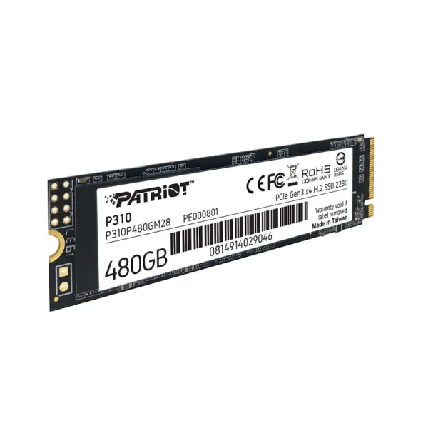 Накопитель SSD P310 480GB, M.2, PCIe 3.0 Patriot (P310P480GM28) - Фото 5