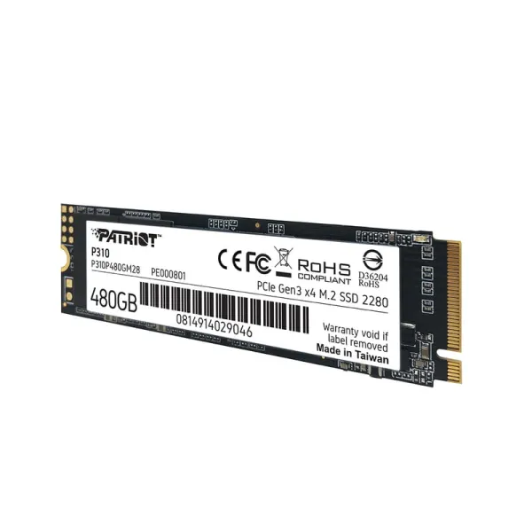 Накопитель SSD P310 480GB, M.2, PCIe 3.0 Patriot (P310P480GM28) - Фото 6