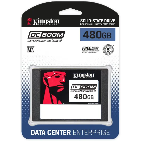 Накопичувач SSD DC500M 480GB, 2.5", SATA Kingston (SEDC600M/480G) - Фото 2