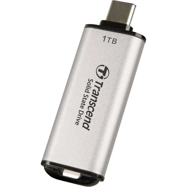 Накопитель портативный SSD ESD300 1TB, USB 3.1, Type-C Transcend (TS1TESD300S) - Фото 3