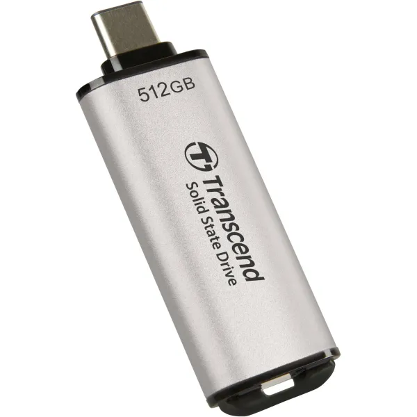 Накопитель портативный SSD ESD300 512GB, USB 3.1, Type-C  Transcend (TS512GESD300S) - Фото 1