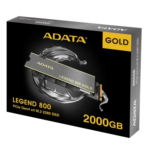 Накопитель SSD XPG LEGEND 800 GOLD 2TB, M.2, PCIe 4.0 ADATA (SLEG-800G-2000GCS-S38) - Фото 4