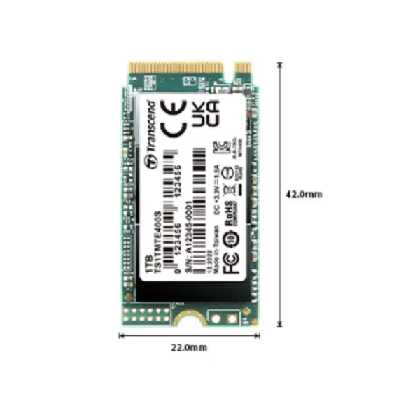 Накопитель SSD MTE400S 256GB, M.2, PCIe 3.0 Transcend (TS256GMTE400S) - Фото 2