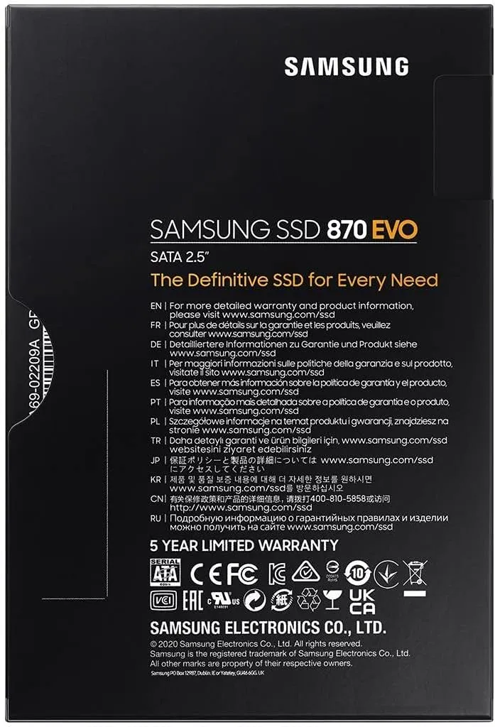 Накопичувач SSD 2TB, 2.5", SATA Samsung (MZ-77E2T0B/EU) - Фото 2