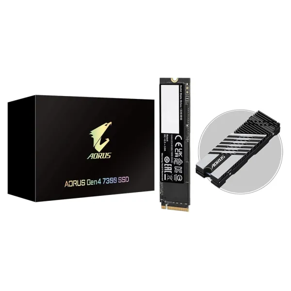 Накопитель SSD Aorus 2TB, M.2, PCIe 4.0 Gigabyte (AG4732TB) - Фото 2