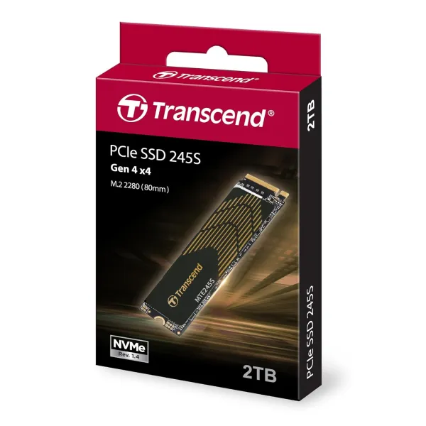 Накопитель SSD MTE245S 2TB, M.2, PCIe 4.0 Transcend (TS2TMTE245S) - Фото 4