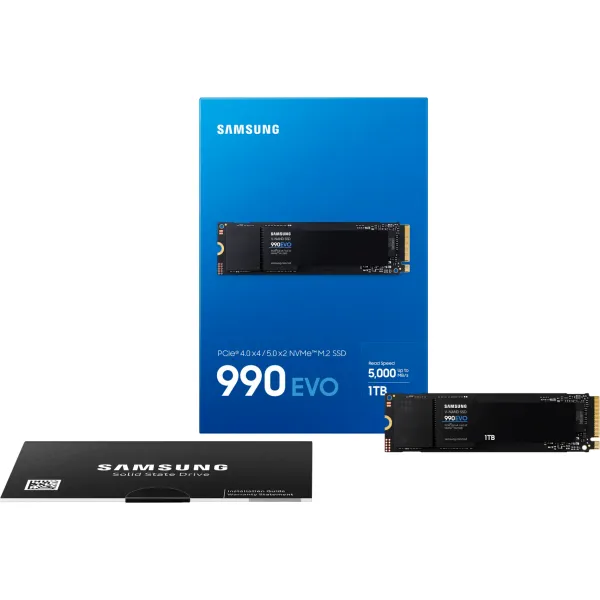 Накопитель SSD 990EVO 1TB, M.2, PCIe 4.0 Samsung (MZ-V9E1T0BW) - Фото 2