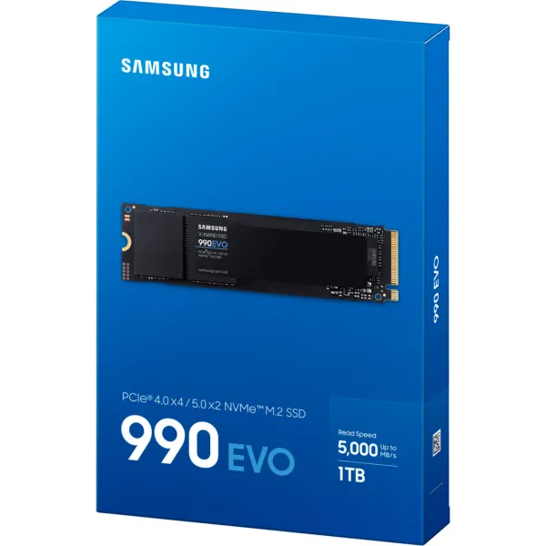 Накопитель SSD 990EVO 1TB, M.2, PCIe 4.0 Samsung (MZ-V9E1T0BW) - Фото 3