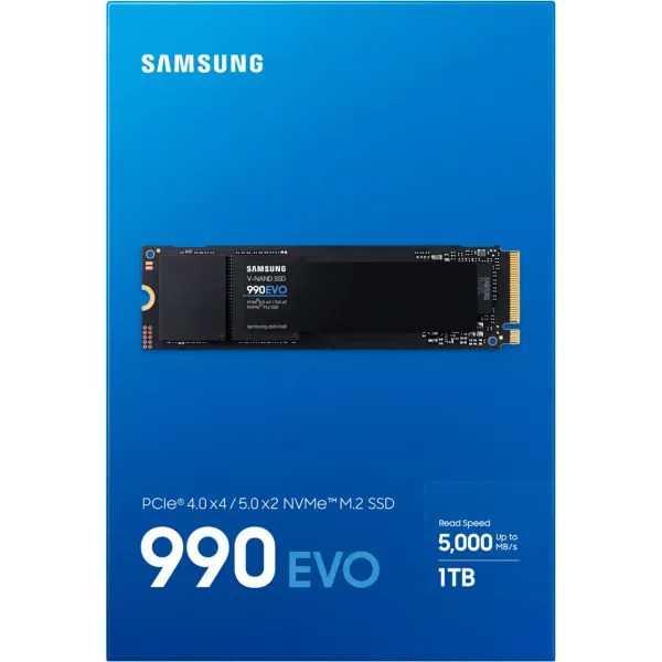 Накопитель SSD 990EVO 1TB, M.2, PCIe 4.0 Samsung (MZ-V9E1T0BW) - Фото 5