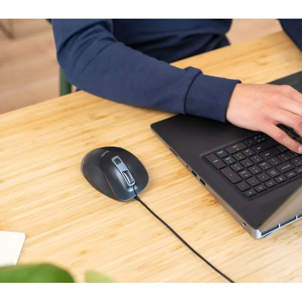Миша USB-A Fyda Comfortable Eco чорно-сіра Trust (24728_TRUST) - Фото 4