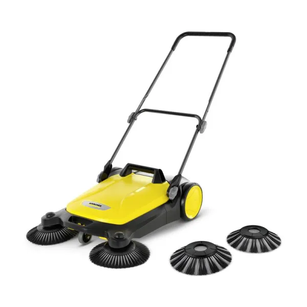 Подметальная машина S 4 Twin ручная, захват 68см, контейнер 20л, вес 10.2кг. Karcher (1.766-365.0)