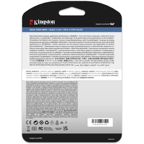 Накопитель SSD DC600M 1.9TB, 2.5", SATA Kingston (SEDC600M/1920G) - Фото 1
