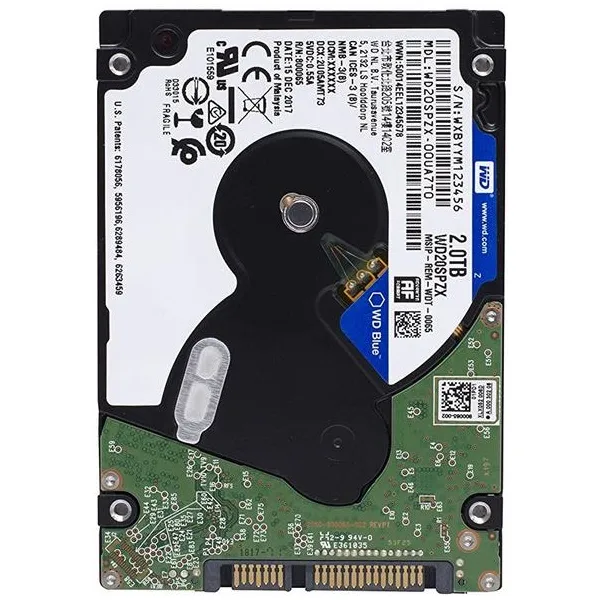 Диск жесткий 2TB, 2.5", SATA WD (WD20SPZX)
