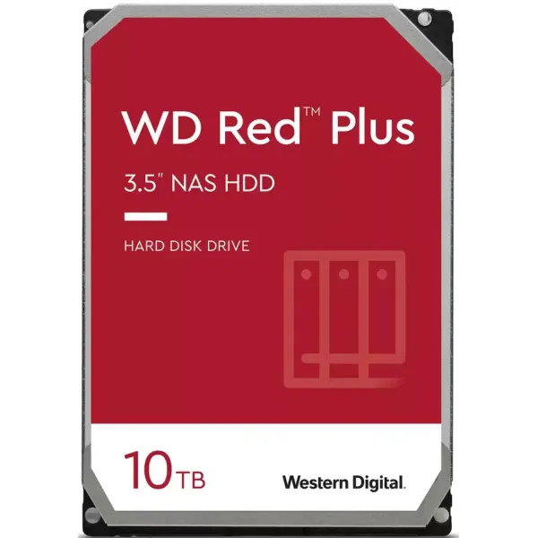 Диск жорсткий Red Plus NAS 10TB, 3.5", SATA WD (WD101EFBX)