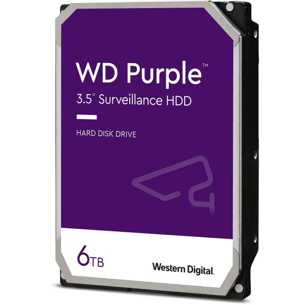 Диск жесткий Purple Surveillance 6TB, 3.5", SATA WD (WD64PURZ) - Фото 2