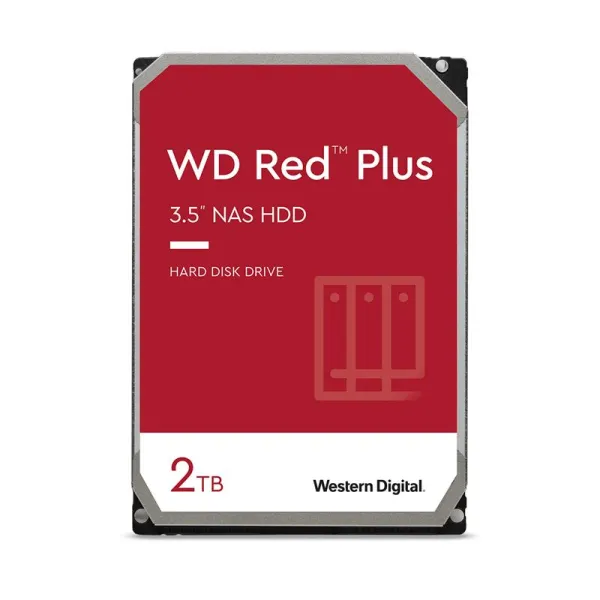 Диск жорсткий Red Plus NAS 2TB, 3.5", SATA WD (WD20EFPX)