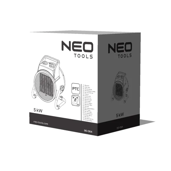 Тепловая пушка электрическая 90-064 NeoTools (90-064) - Фото 5