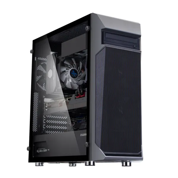 Корпус Z1 Plus без БЖ, ATX, чорний Zalman (Z1PLUS) - Фото 1