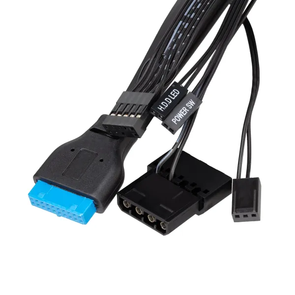 Корпус S613ARGB-400 БП 400W-SFX, Micro ATX/ Desktop, чёрный 2E (2E-S613ARGB-400) - Фото 9