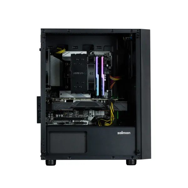 Корпус T3 Plus без БП, ATX, чёрный Zalman (T3PLUS) - Фото 1