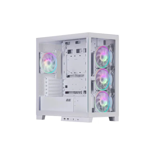 Корпус Fantom GK701W без БП, mATX, белый 2E GAMING (2E-GK701W) - Фото 5