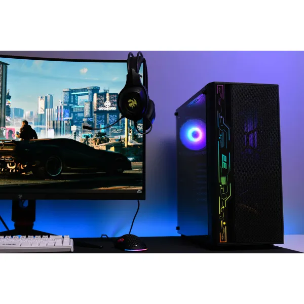 Корпус Spero G2052 без БП, ATX, чёрный 2E GAMING (2E-G2052) - Фото 5