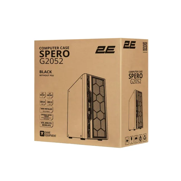 Корпус Spero G2052 без БП, ATX, чёрный 2E GAMING (2E-G2052) - Фото 14