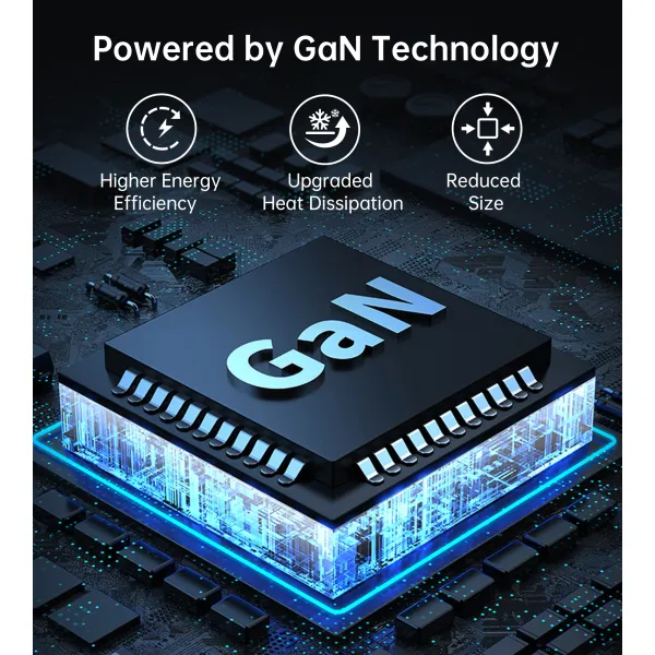 Устройство зарядное сетевое настольное GaN USB 2A+2C белое Choetech (PD8008-EU-WH) - Фото 3