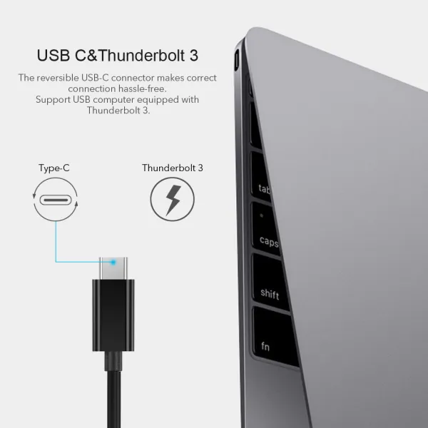 Адаптер USB-C к RJ45 черный Choetech (HUB-R01) - Фото 3