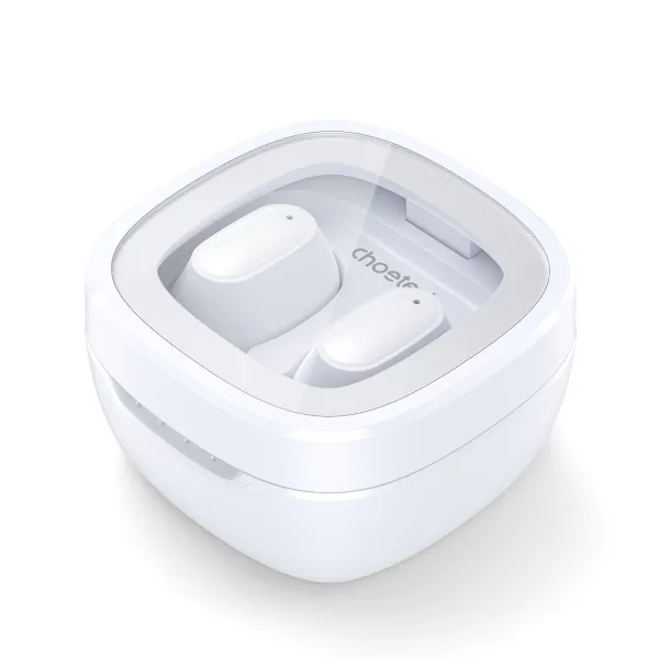 Навушники бездротові TWS Small Cube білі Choetech (BH-T23-WH) - Фото 7