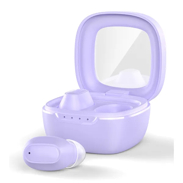 Наушники беспроводные TWS Small Cube фиолетовые Choetech (BH-T23-PU) - Фото 7