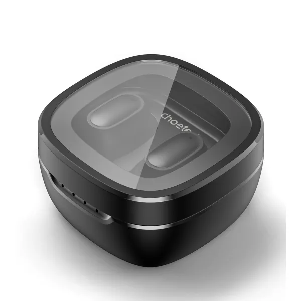 Навушники бездротові TWS Small Cube чорні Choetech (BH-T23-BK) - Фото 4