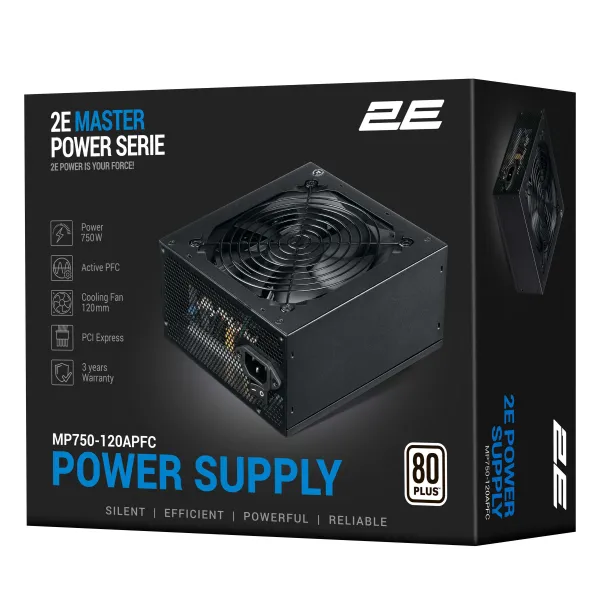 Блок живлення Master Power 750W 2E (2E-MP750-120APFC) - Фото 1